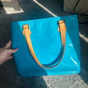 turqoise blue louis vuitton bag